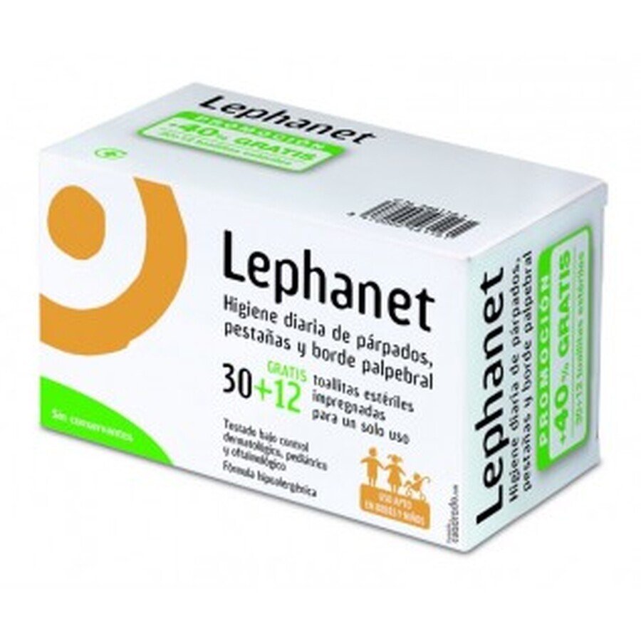 Thea Lephanet Augenreinigungstücher, 30u +12u