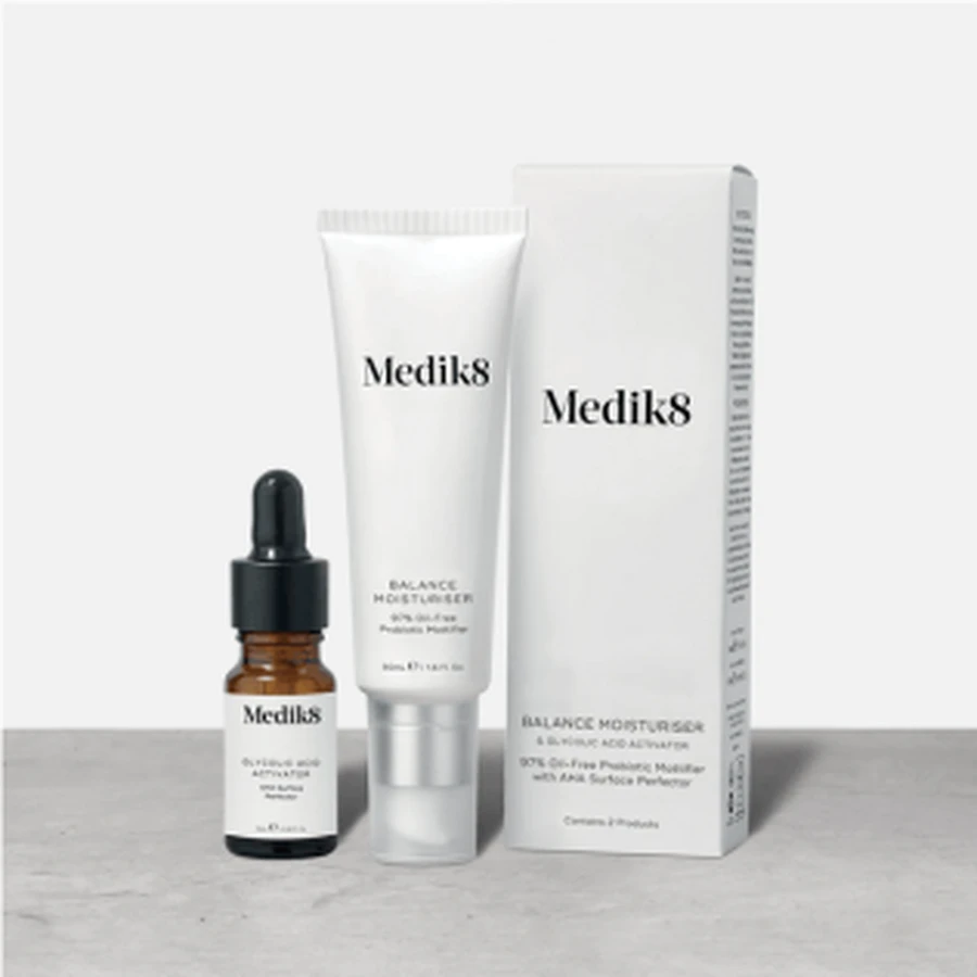 Medik8 Balance Feuchtigkeitscreme 50ml & Glykolsäure-Aktivator 10ml