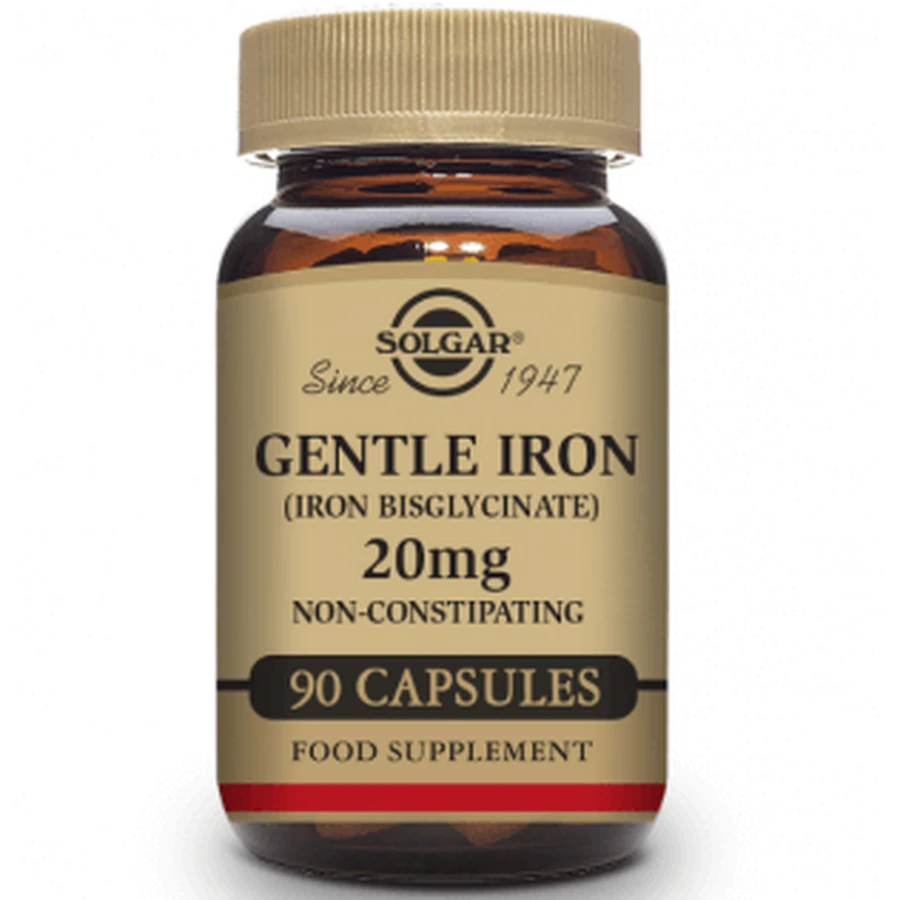 Solgar Hierro Gentle™ (Hierro bisglicinato) - 90 Cápsulas vegetales