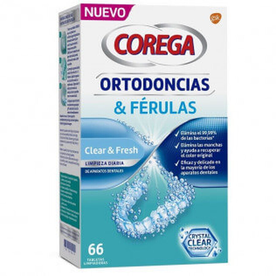 Cumpără Corega Ortodonție și atele 66 comprimate Corega Ortodonție și atele 66 comprimate