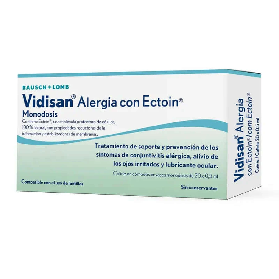 Vidisan Alergie cu Ectoin doză unică, 20 x 0.5ml