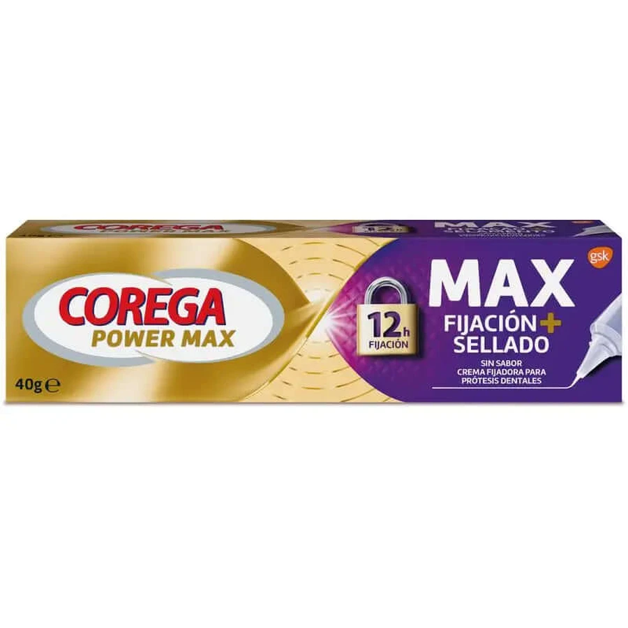 Corega Maximum Sealing Adhesive Adhésif pour prothèses dentaires, 40 g