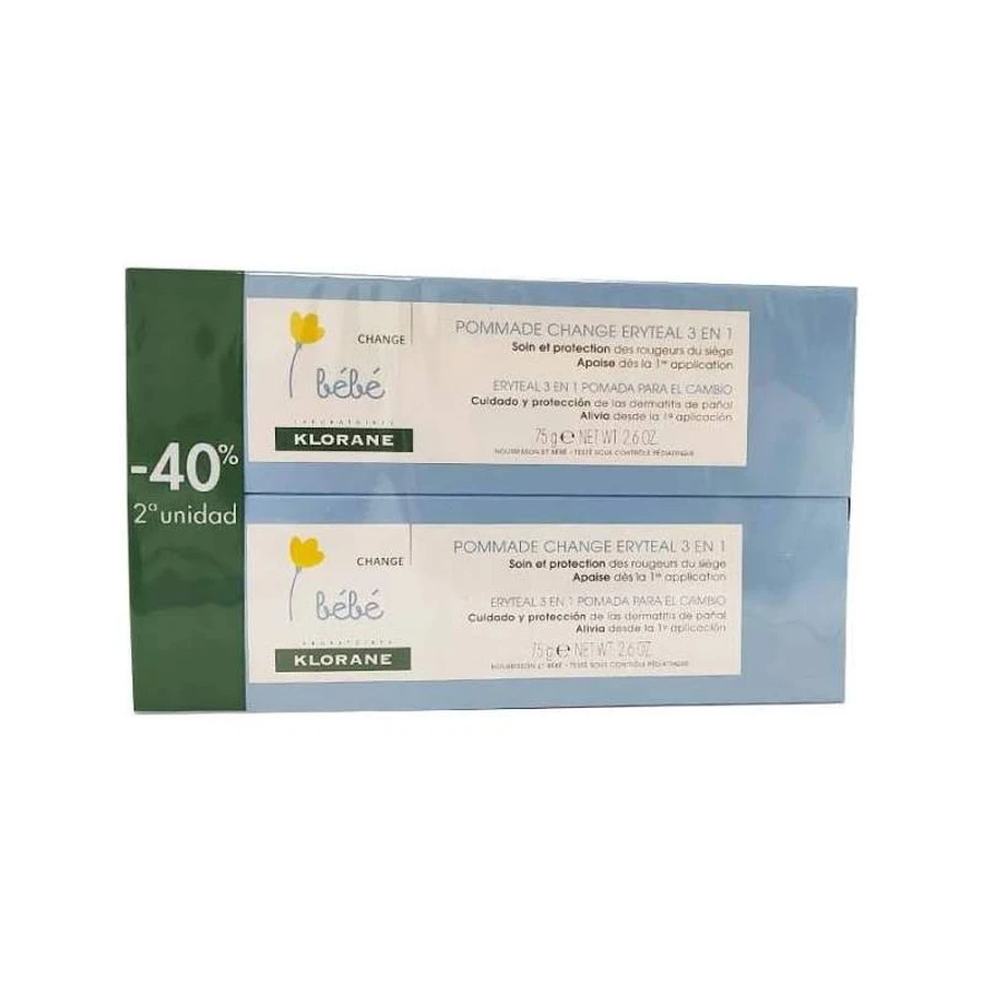 Klorane DUPLO Baby Changing Ointment 2 tubes 2x100ml
