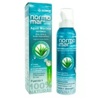 Normomar Hypertonisches Aloe Vera und Eukalyptus Nasenspray 120ml mit abschwellender Wirkung