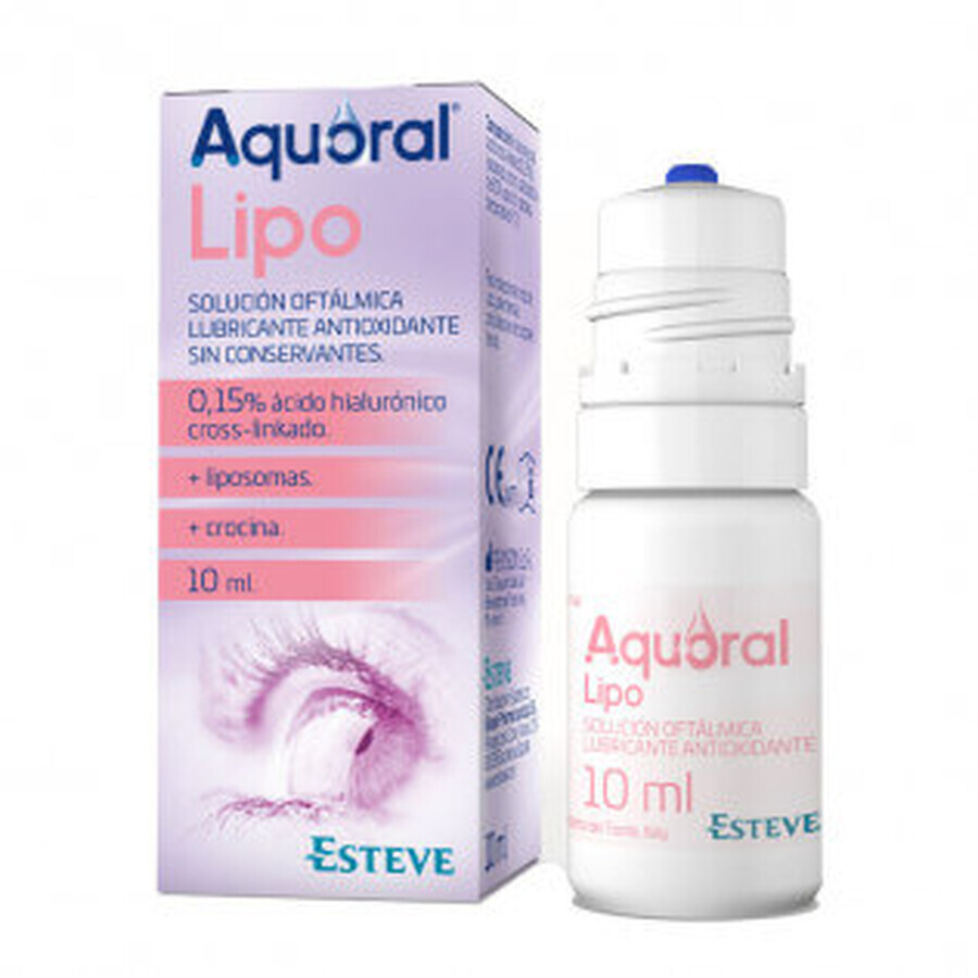 Aquoral Lipo Gouttes oculaires lubrifiantes stériles, 10 ml