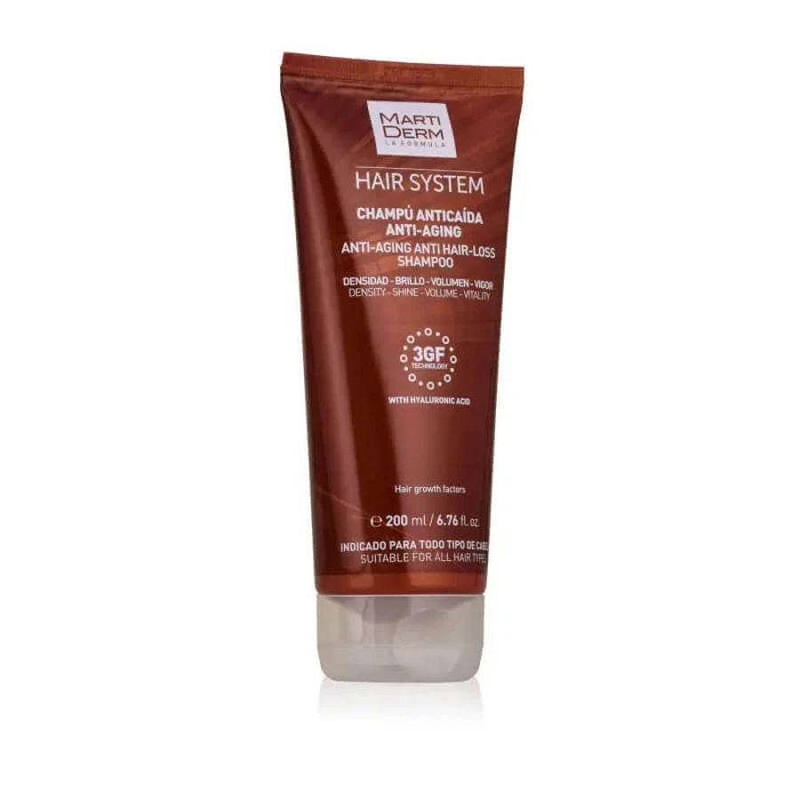 Martiderm Hair System 3GF Anti-Aging Hair Loss Shampoo Frequent Use, 200ml