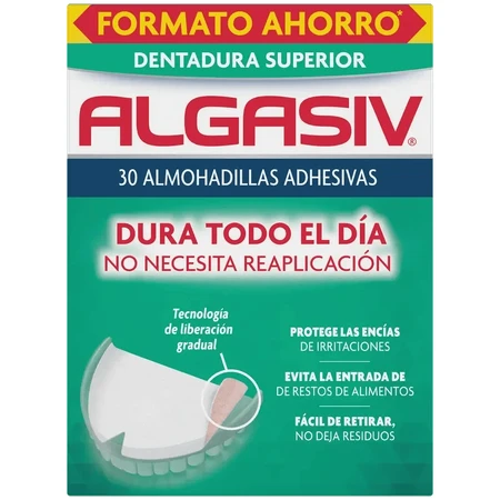 Algasiv Klebepads Oberkieferprothese, 30 Stück.