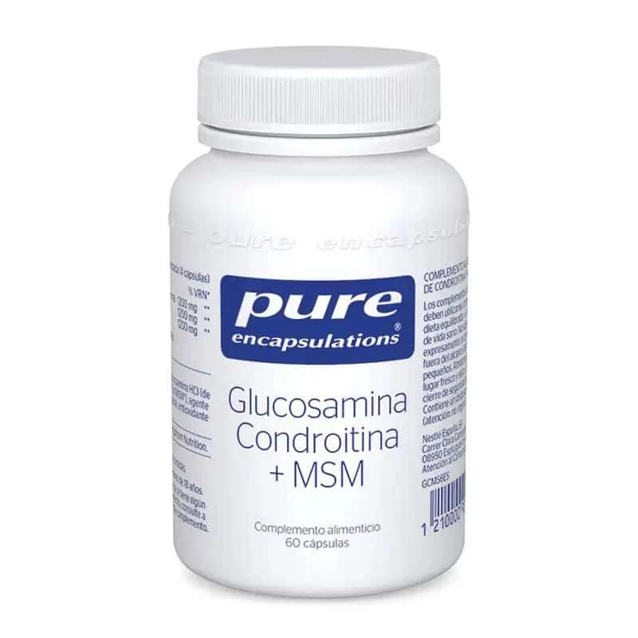 Pure Encapsulations Glucosamine Chondroïtine + MSM 60 capsules