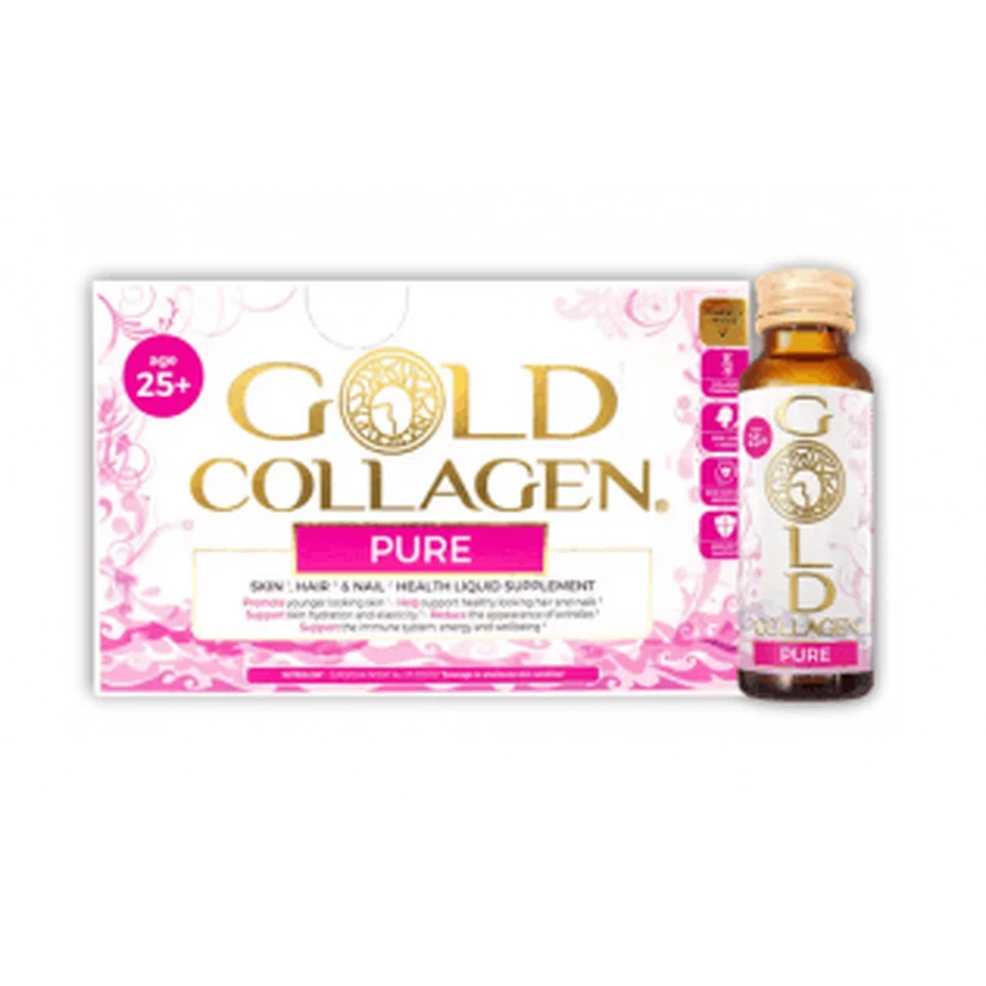 Gold Collagen Pure 10 jours, 10 flacons x 50 ml