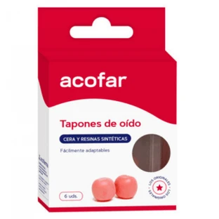 Acofar Tapones de Oido Cera 6u