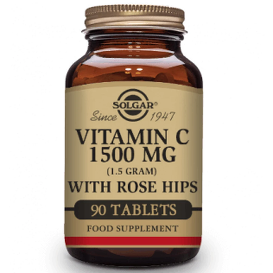 Solgar Rose Hips Vit C 1500 mg, 90 tablets