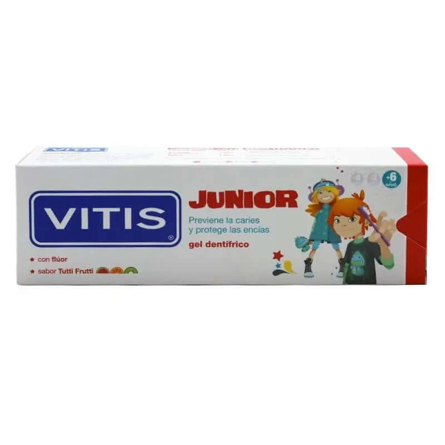 Vitis Junior Gel Dentrifico Sabor Tutti Fruti, 75ml
