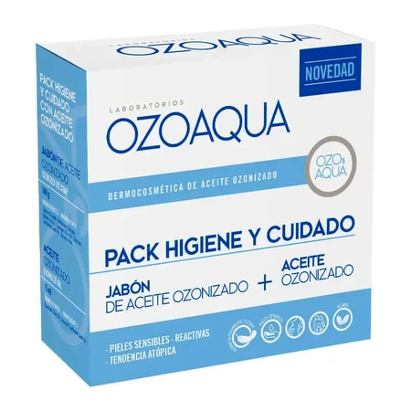 Ozoaqua Hygiëne & Verzorging Pakket Ozoniserende Olie 15ml + Ozoniserende Oliezeep 100g