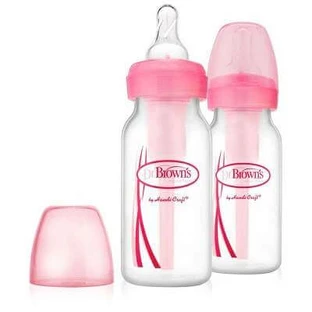 Pack botella rosa Opciones PP, +0meses, 120ml, 2pcs, Dr. Browns