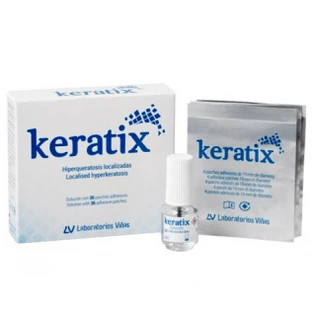 Keratix Solution pour hyperkératose localisée avec 36 patchs adhésifs