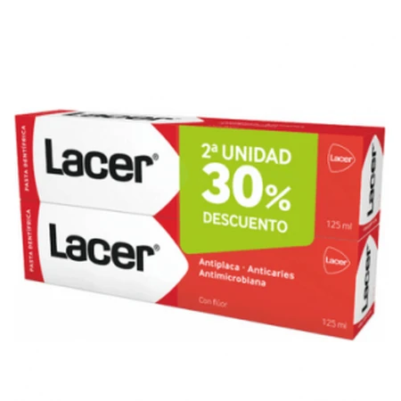 Lacer DUPLO Zahnpasta, 2 x 125ml