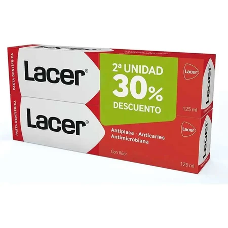 Lacer DUPLO Zahnpasta, 2 x 125ml
