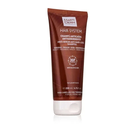 Martiderm Hair System 3GF Shampooing anti-chute à usage fréquent, 200ml