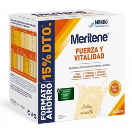 Meritene Kraft und Vitalität Vanille 30 Portionsbeutel