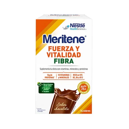 Meritene Strength and Vitality FIBER Chocolate 14 Sachets