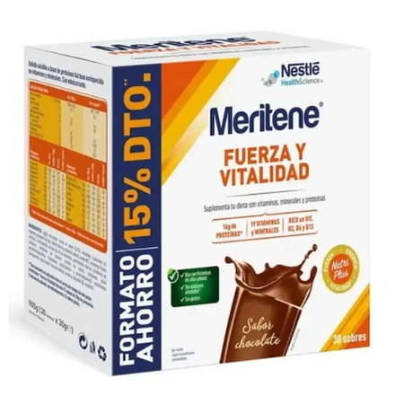 Meritene Kracht en Vitaliteit Chocolade 30 sachets