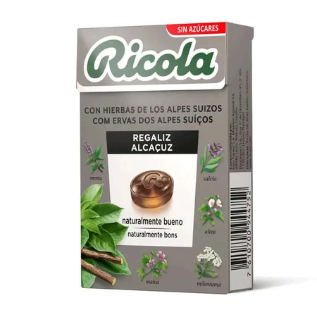 Ricola Caramelos Regaliz Sin Azúcar 50g