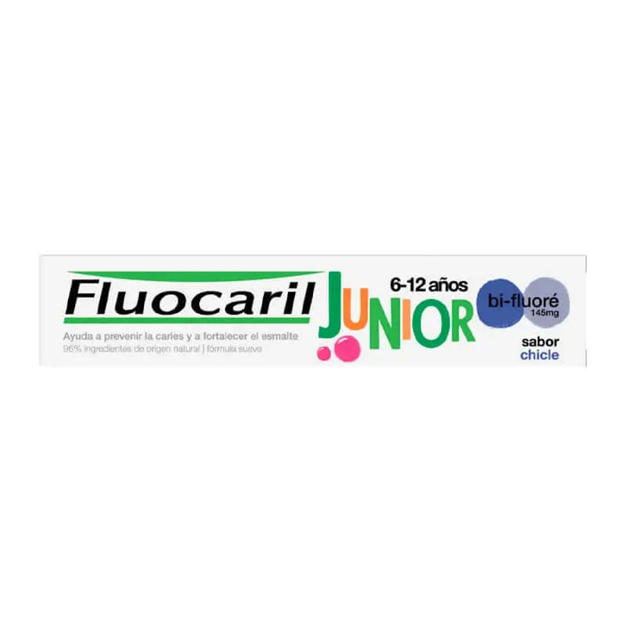 Fluocaril Junior Pasta Sabor Chicle 7-12 años, 75ml