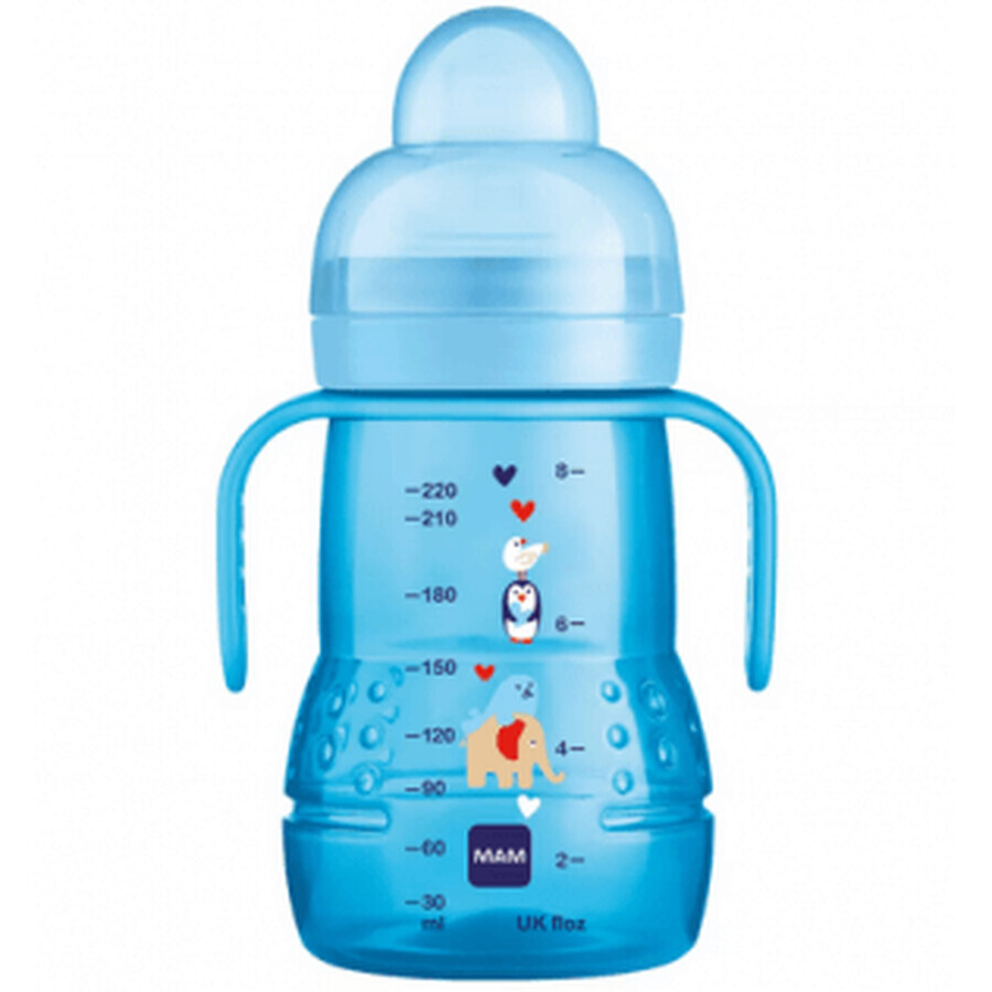 MAM Biberon Trainer+ Blu 220ml