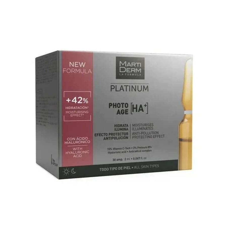 Martiderm Platinum Photo Age Antiaging Plus Reafirm. Antioxidant 30 ampoules