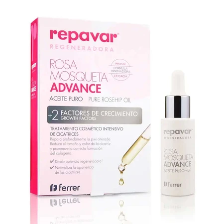 Repavar ADVANCE Regeneradora Aceite Rosa Mosqueta, 15ml