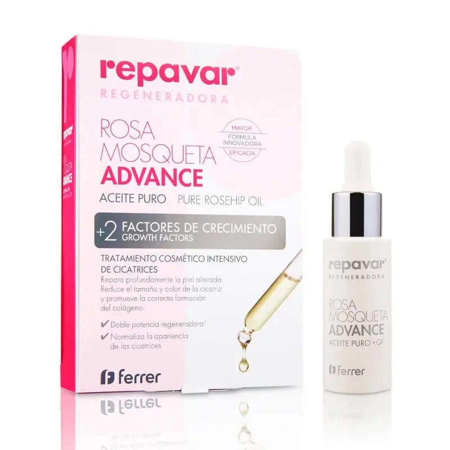 Repavar ADVANCE Regeneradora Aceite Rosa Mosqueta, 15ml