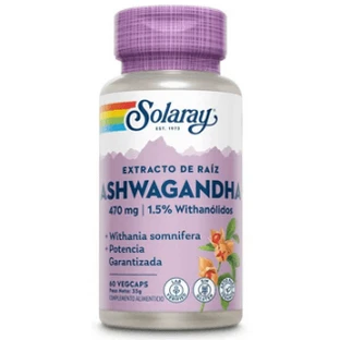 Solaray Ashawagandha 60 capsulas