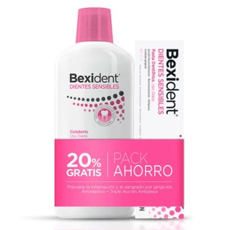 Bexident Sensitive Teeth Pack Mouthwash 500 ml + toothpaste 75 ml