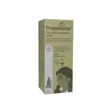 Propalnatur Tos y Dolor de Garganta 120ml Jarabe Sabor Limon y Cereza