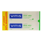 Vitis DUPLO Aloë Vera Tandpasta Mint Smaak, 2 x 150ml