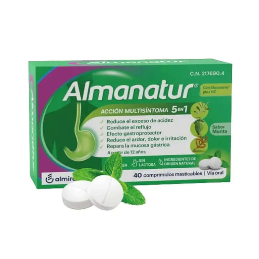 Almanatur 40 chewable tablets Peppermint Flavor