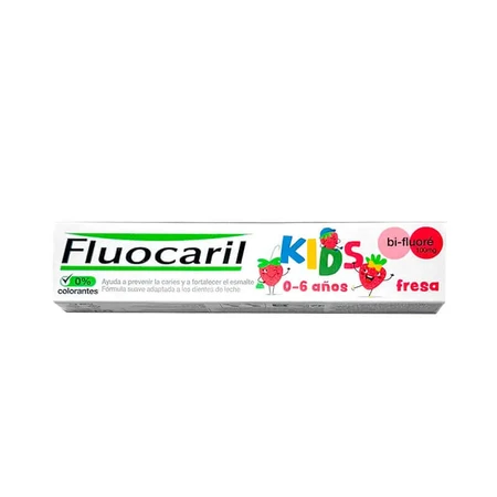 Fluocaril Kids 3-6años, Pasta Sabor Fresa 50ml