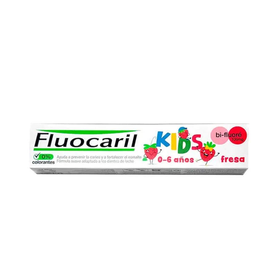 Fluocaril Kids 3-6años, Pasta Sabor Fresa 50ml