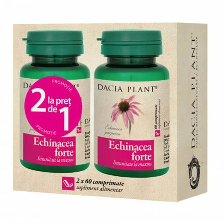 Echinacea Forte pakket, 60+60 cpr, Dacia Plant