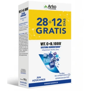 Arkopharma PACK Vit C + D3 1000 40 effervescent tablets