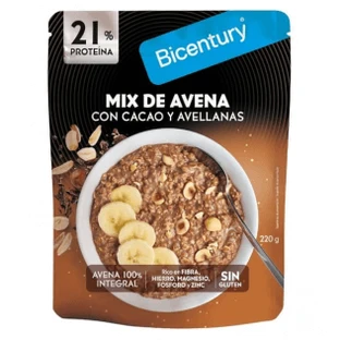 Bicentury Mix Oatmeal Cocoa and Hazelnut 220g