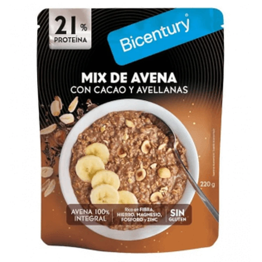 Bicentury Mix Oatmeal Cocoa and Hazelnut 220g