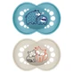MAM Sucette originale en silicone +16M Bleu/Neutre 2u