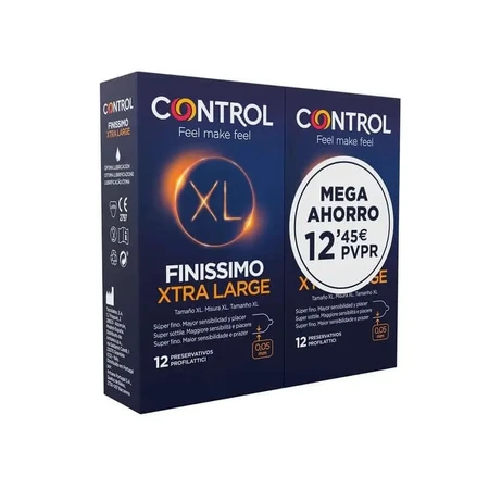 Control DUPLO Presevativos Finissimo XL, 2X12 units