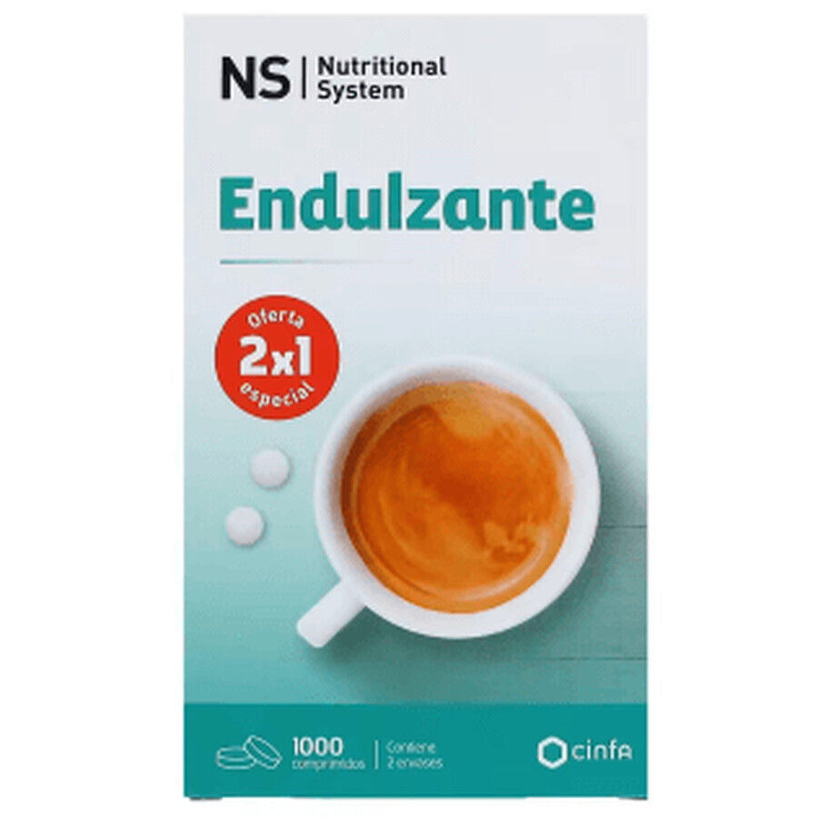 NS Endulzante 2 Envases 500 Comprimidos