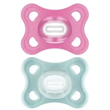 MAM Comfort Pacifier Silicone 3-12M Green/Pink 2u