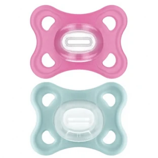 MAM Chupete Comfort Silicona 3-12M Verde/Rosa 2u