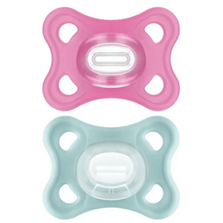MAM Chupete Comfort Silicona 3-12M Verde/Rosa 2u