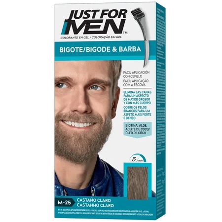 Just For Men Schnurrbart, Bart und Koteletten Hellbraun Natürlich 30ml