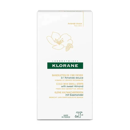 Klorane Sensitive Cold Depilatory Wax for Face 6 strips